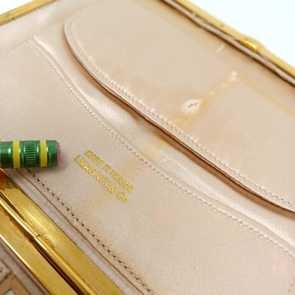 Vintage I.magnin & Co Made In France Women 1960s Wallet With Mirror - Picture 9 of 11